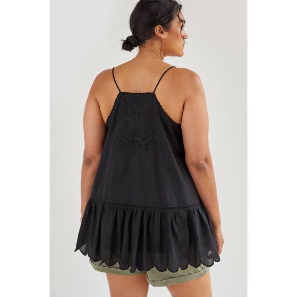 Anthropologie Let Me Be Lace Peplum Tank - Picture 5 of 11